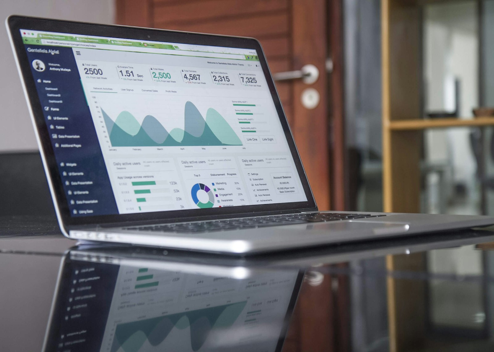 Market data analytics screen showing comparable property trends